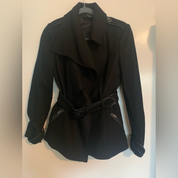 bebe Jackets & Blazers - bebe NWOT Black Wool Coat